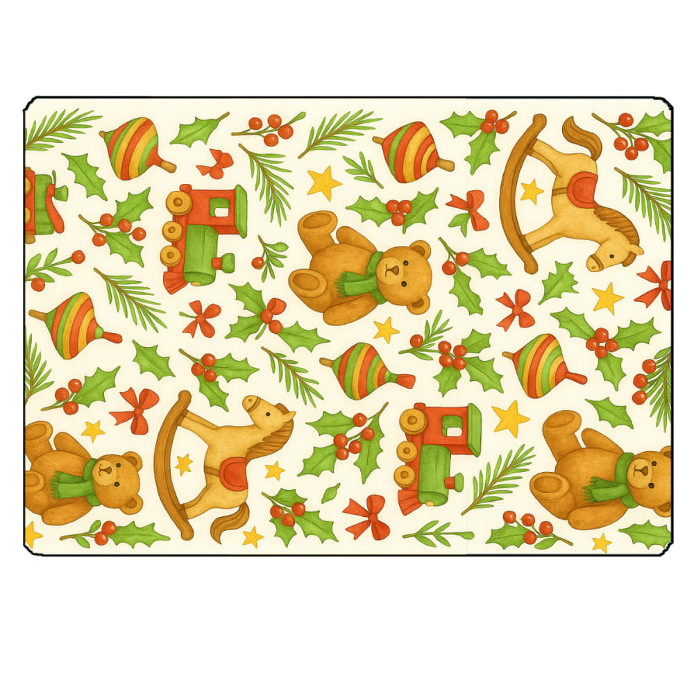 Planche à découper jouets de noël 28,5 × 20 cm Planche à découper jouets de noël 28,5 × 20 cm