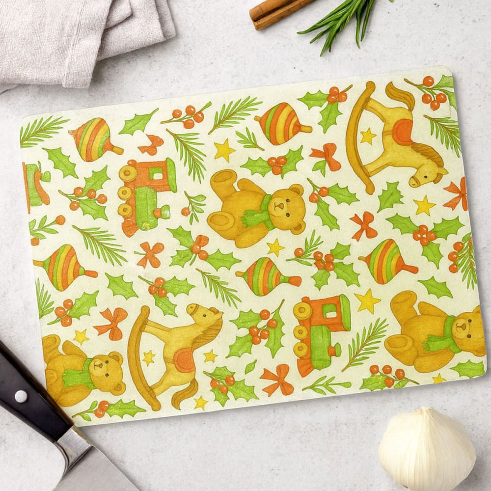 Planche à découper jouets de Noël 28,5 × 20 cm - Maisons du Monde