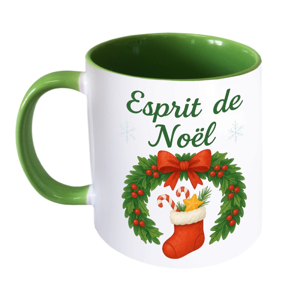 Mug en céramique esprit de noël 350 ml Mug en céramique esprit de noël 350 ml