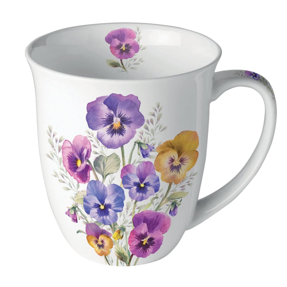Mug en porcelaine fine pensées