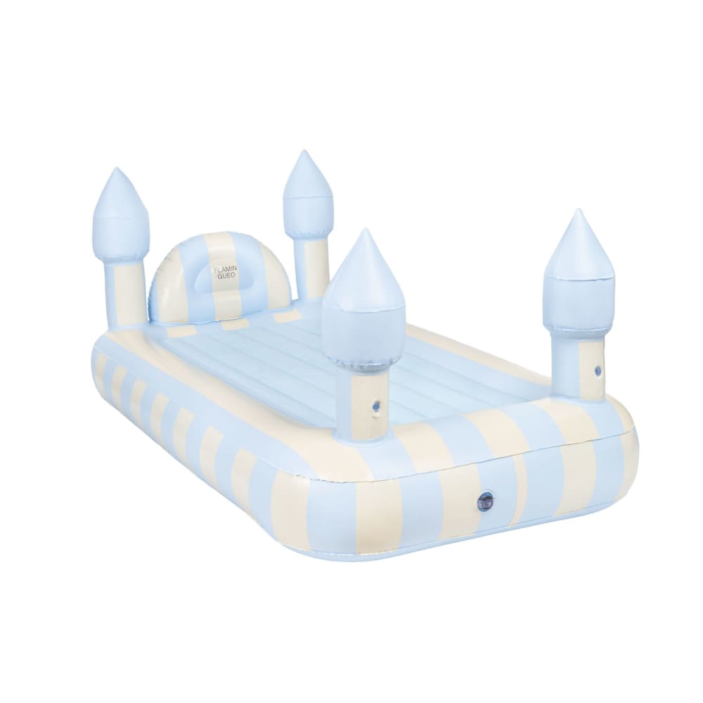 Flamingueo Aufblasbares Kinderbett PVC 0,4 mm, Blau BLAU PVC - POLYVINLYCHLORID Baby