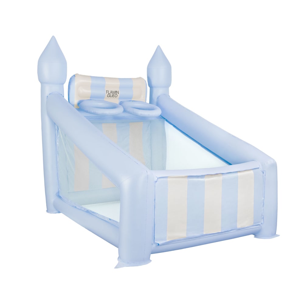Flamingueo Aufblasbarer Großer Kinderkorb PVC mit Pumpe, Blau Blau Pvc - Polyvinlychlorid