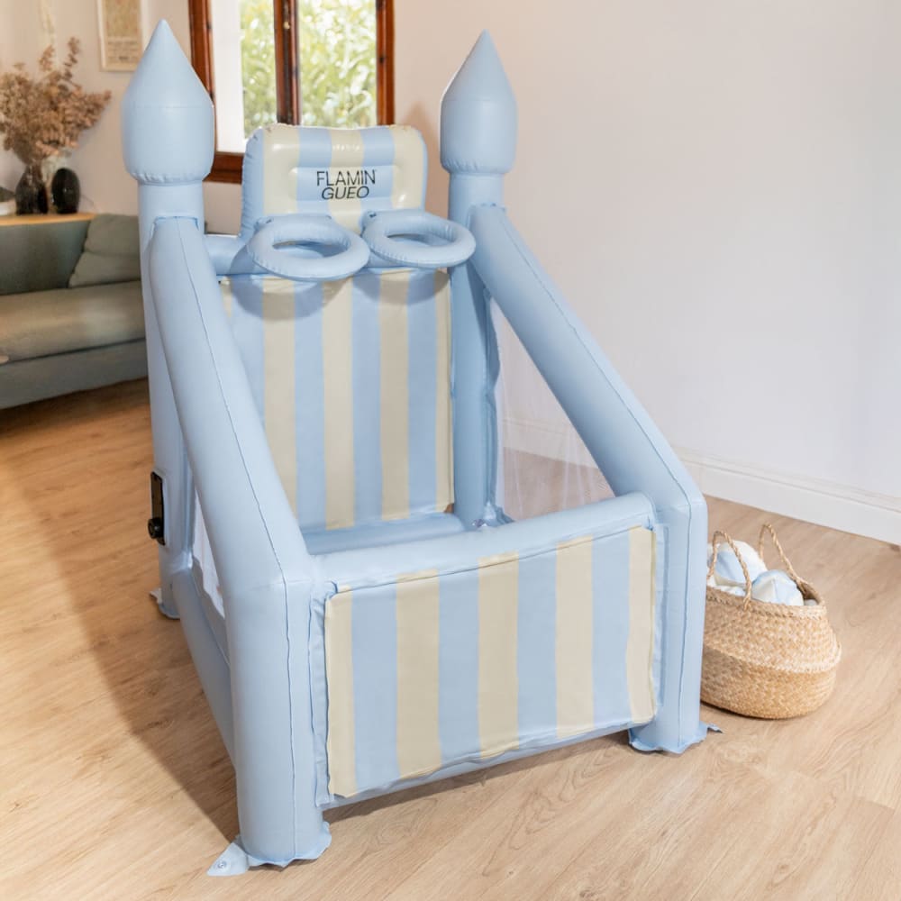 Panier Gonflable Infantil PVC avec Gonfleur, Bleu