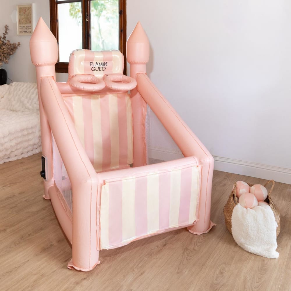 Aufblasbarer Kinderkorb PVC mit Pumpe, Rosa - Maisons Du Monde