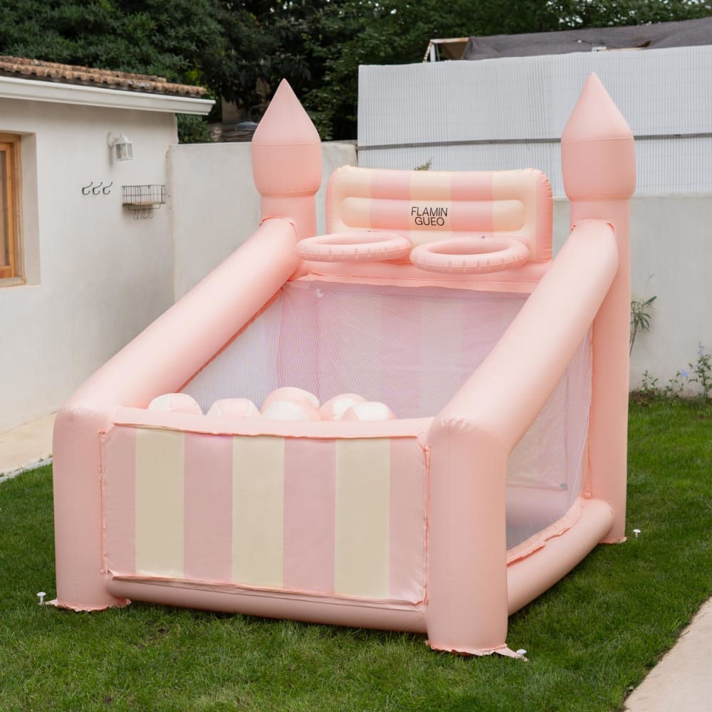 Aufblasbarer Großer Kinderkorb PVC mit Pumpe, Rosa - Maisons Du
