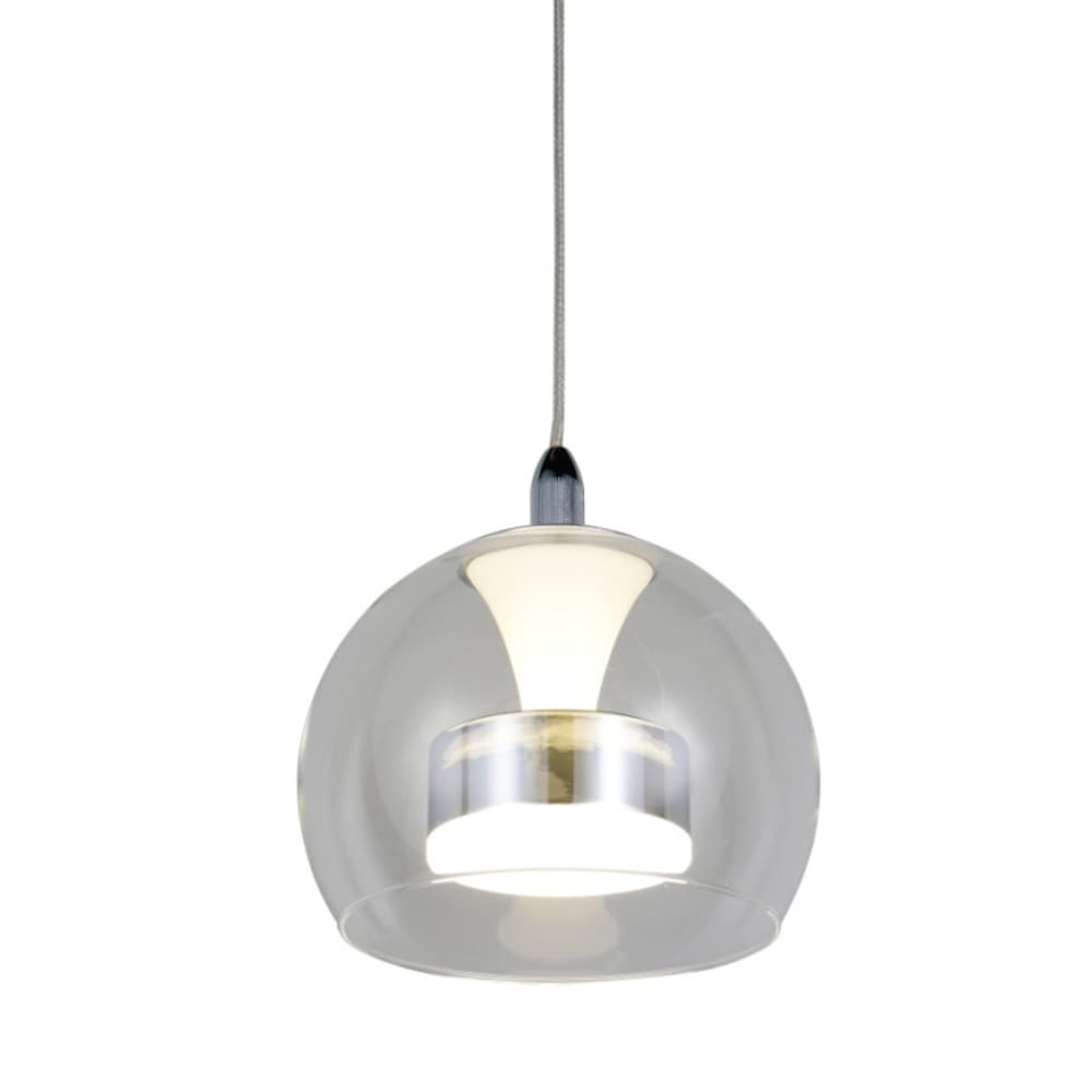 Suspension en verre transparent — vue 3