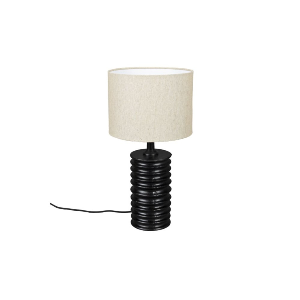 Lampe design en tissu noir — vue 3