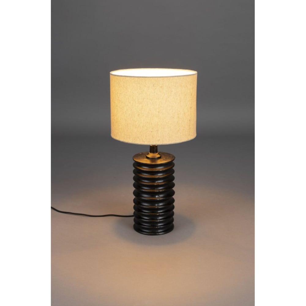 Lampe design en tissu noir — vue 4