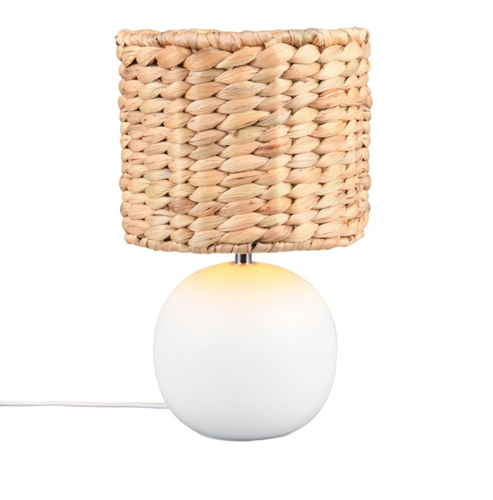 Lampe design en céramique blanc
