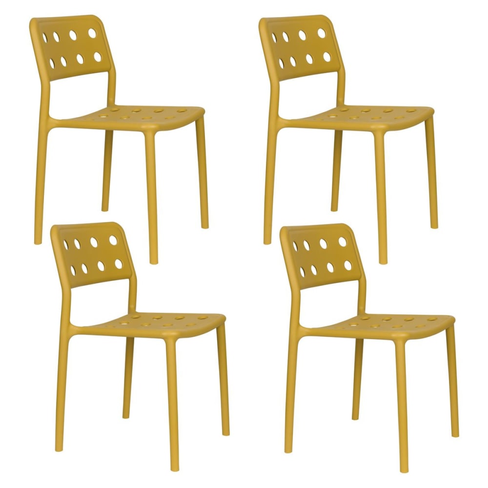 Lot 4 chaises jardin