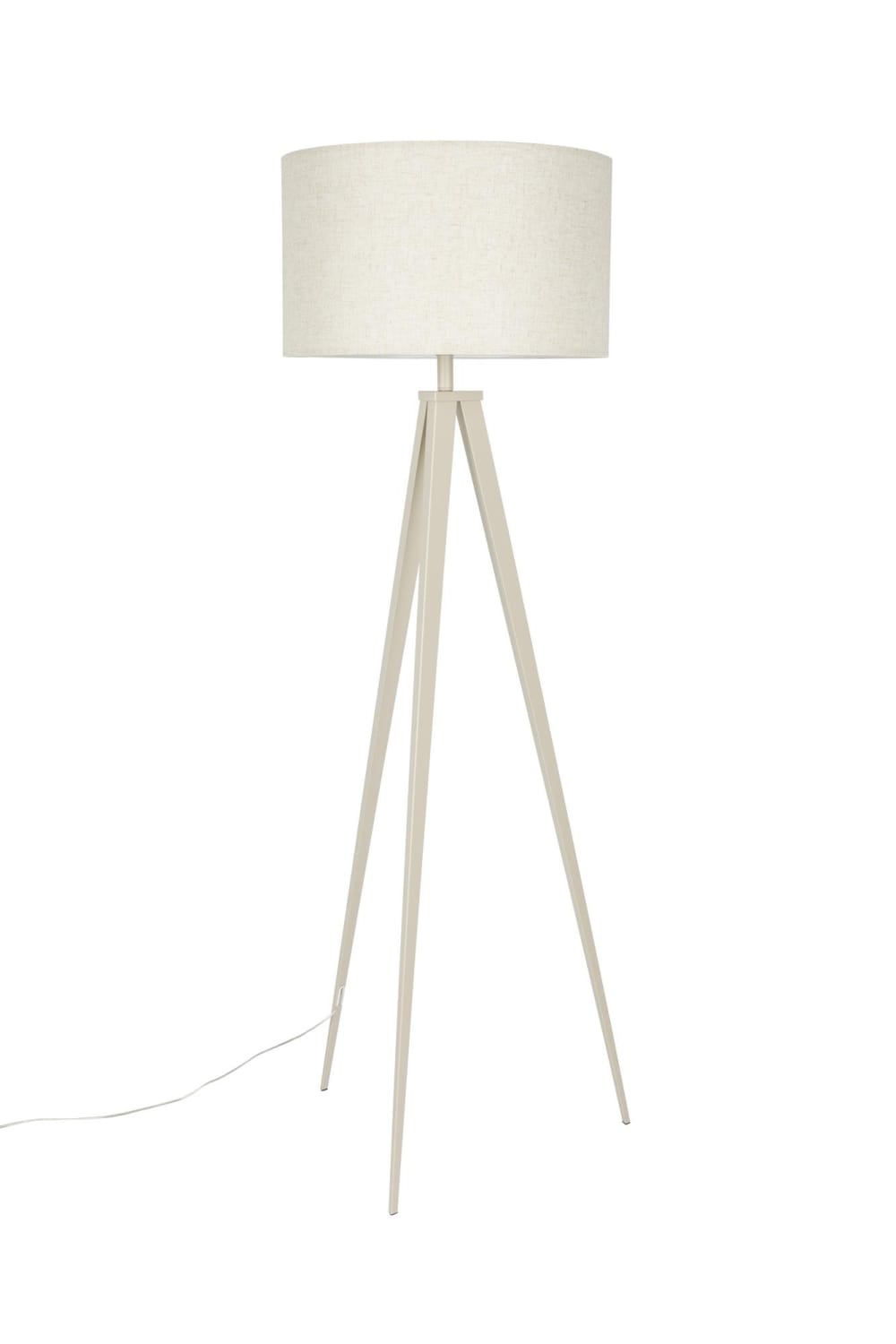 Lampadaire design en métal beige