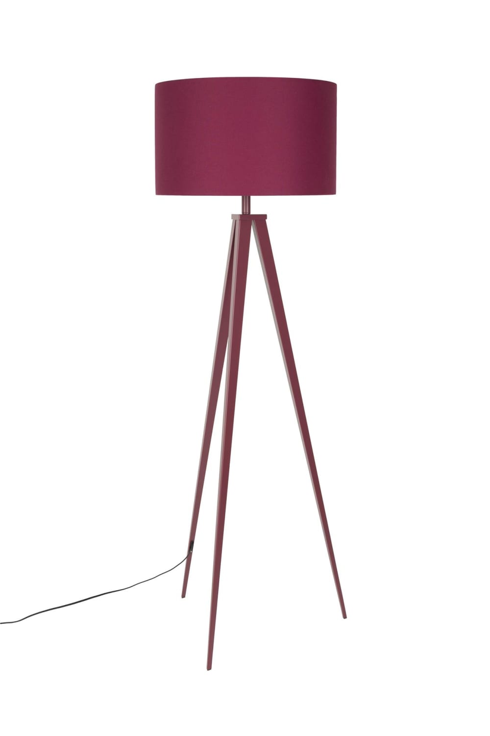 Lampadaire design en métal rouge