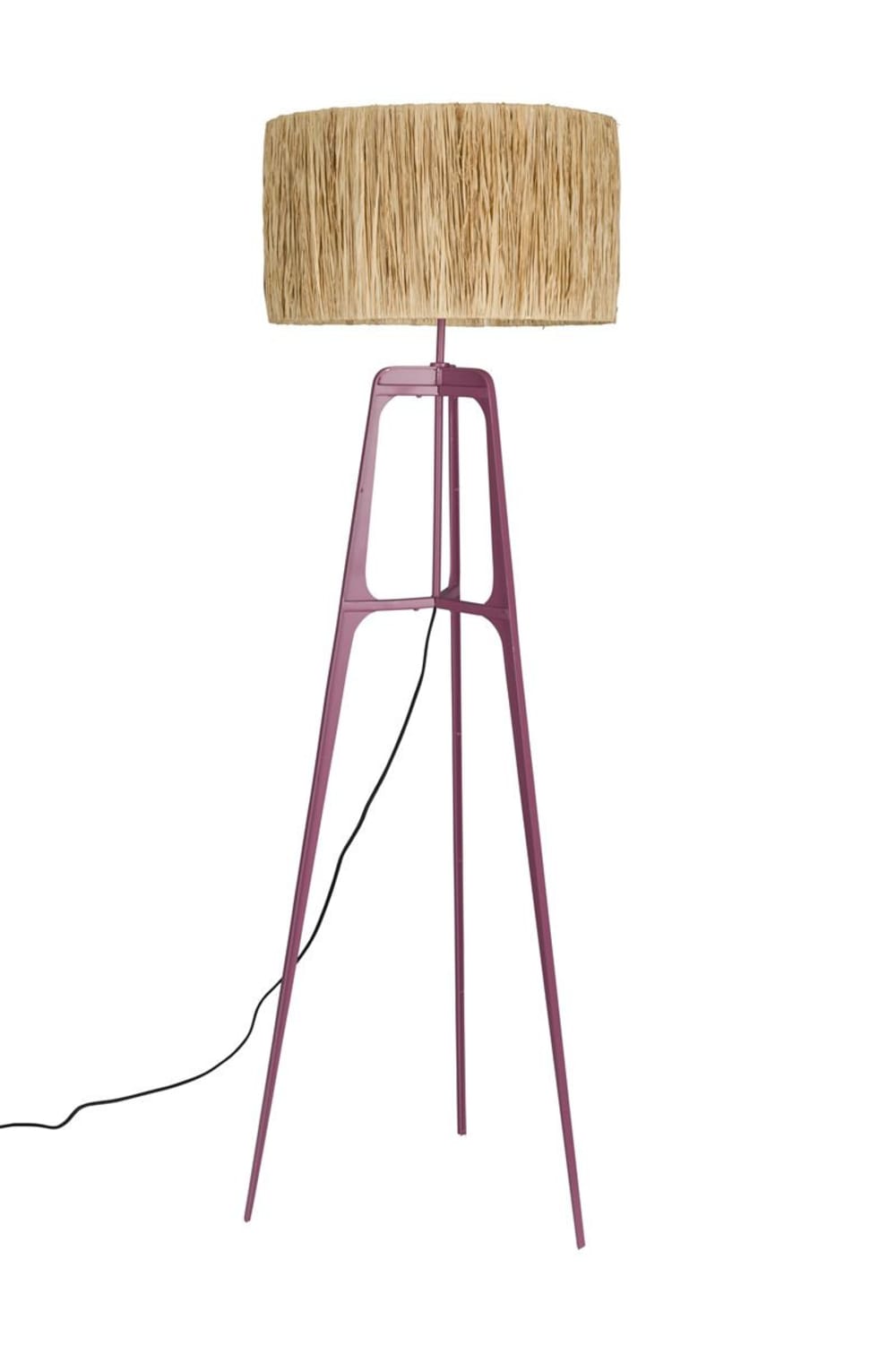 Lampadaire design en métal violet