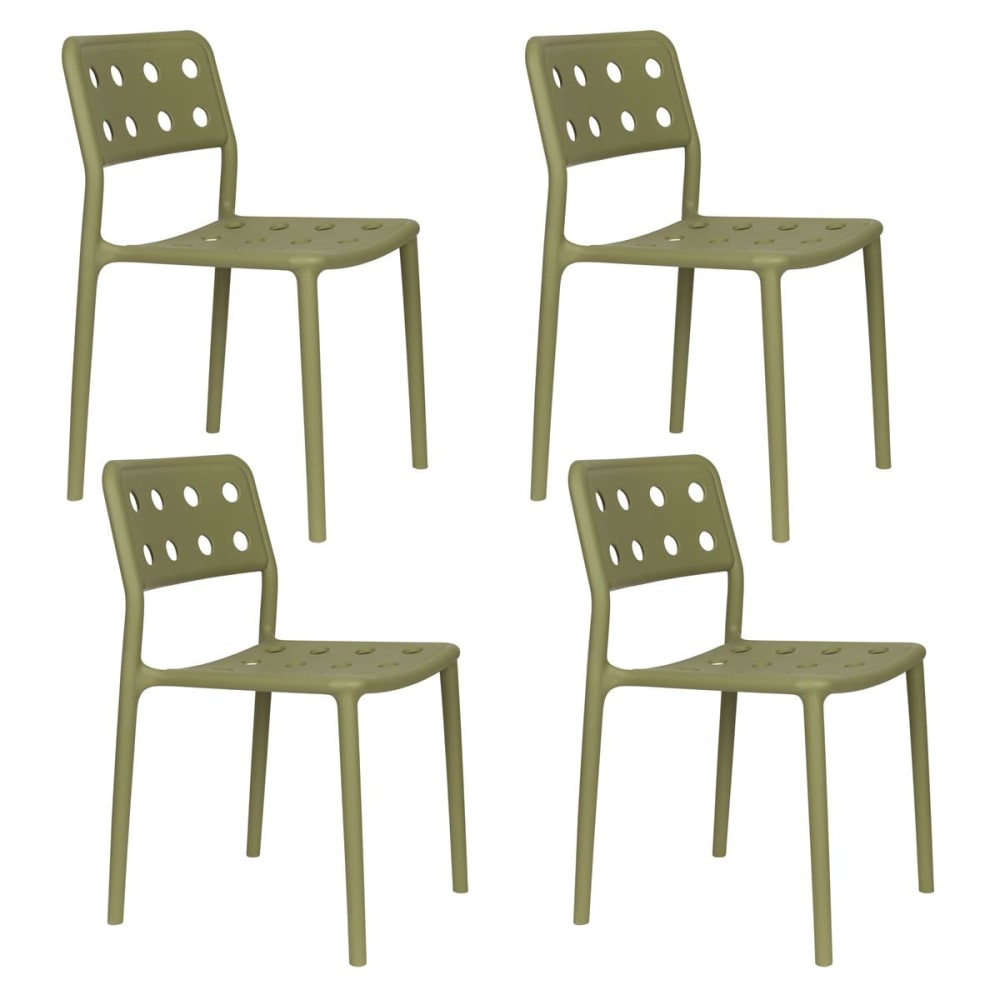 Lot 4 chaises jardin