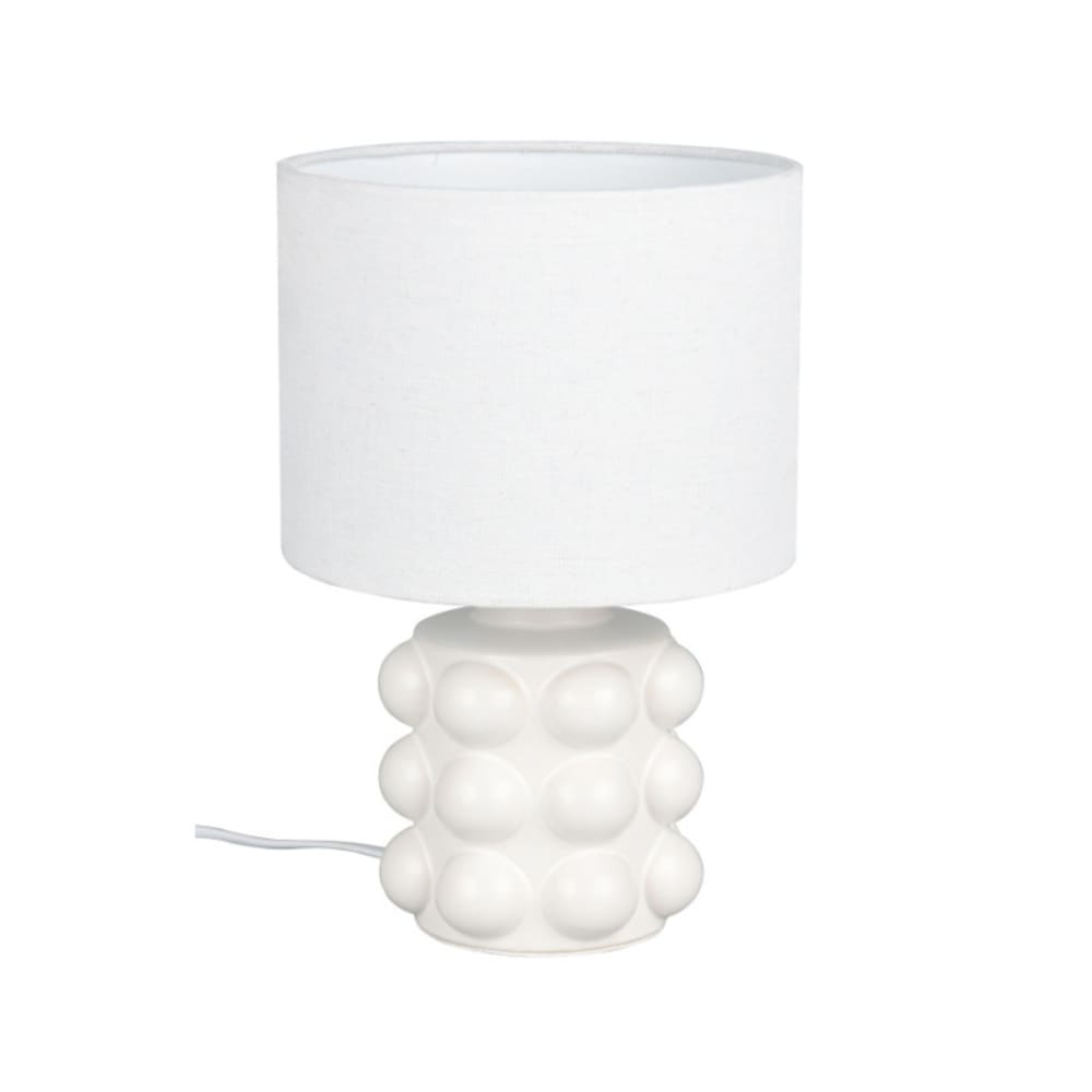 Lampe design en céramique blanc