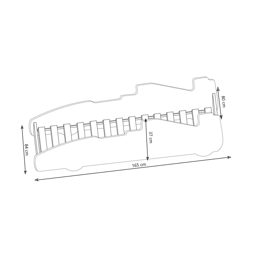 Lit enfant formule 1 160x80 rouge