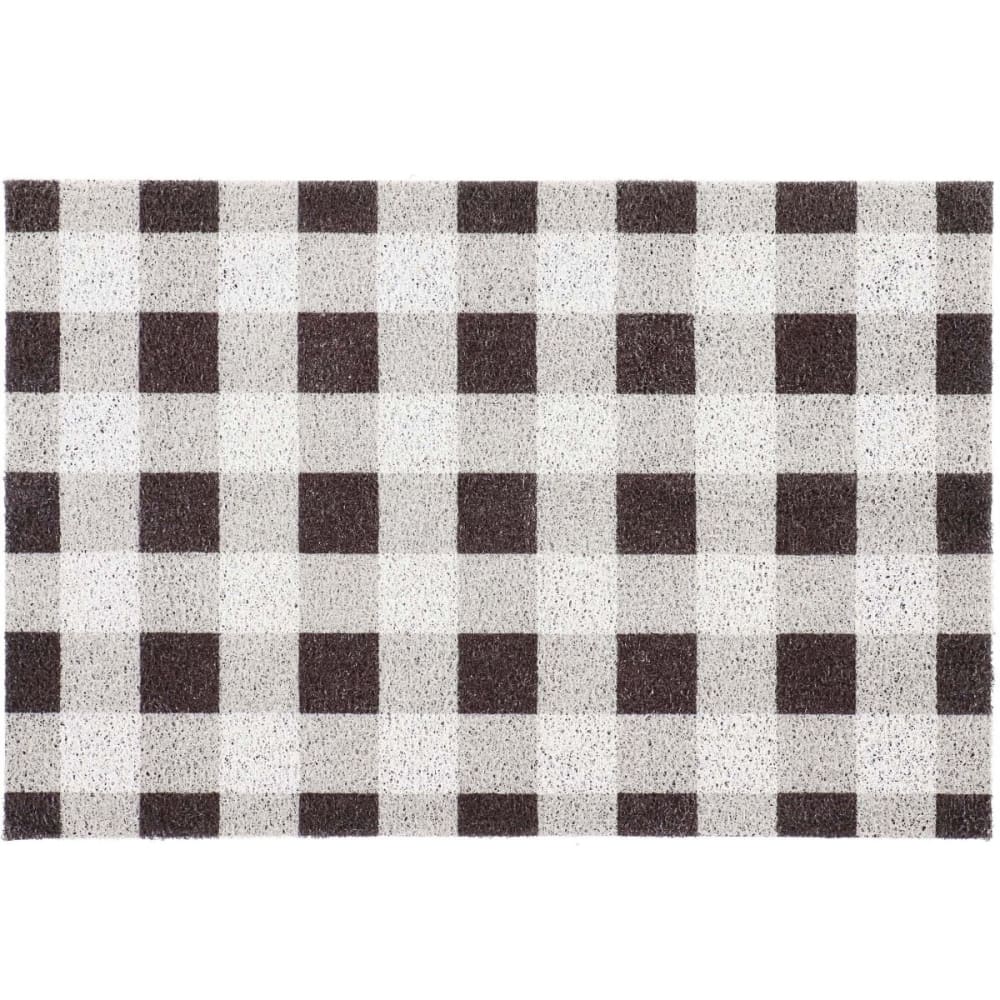Tapis dessous de paillasson à motifs carreaux