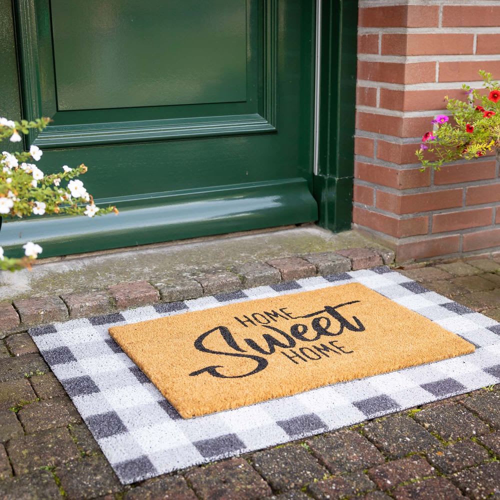 Tapis dessous de paillasson à motifs carreaux — vue 3