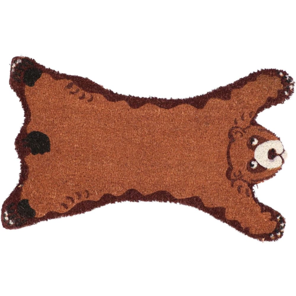 Paillasson animal en fibres de coco intérieur extérieur ours