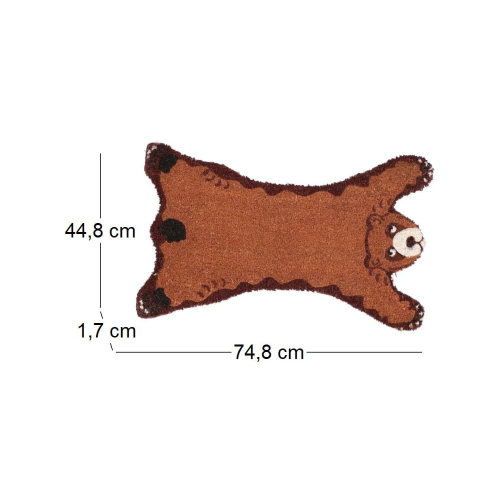 Paillasson animal en fibres de coco intérieur extérieur ours — vue 4
