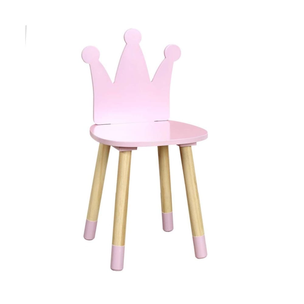 Chaise+enfant+en+bois+couronne