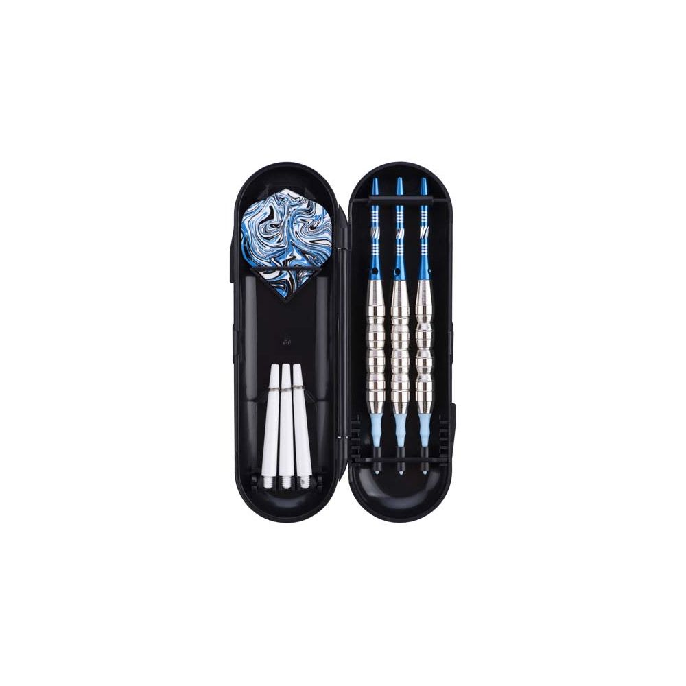 Jeu de 3 fléchettes professionnelles à pointe plastique 22 gr deep sea