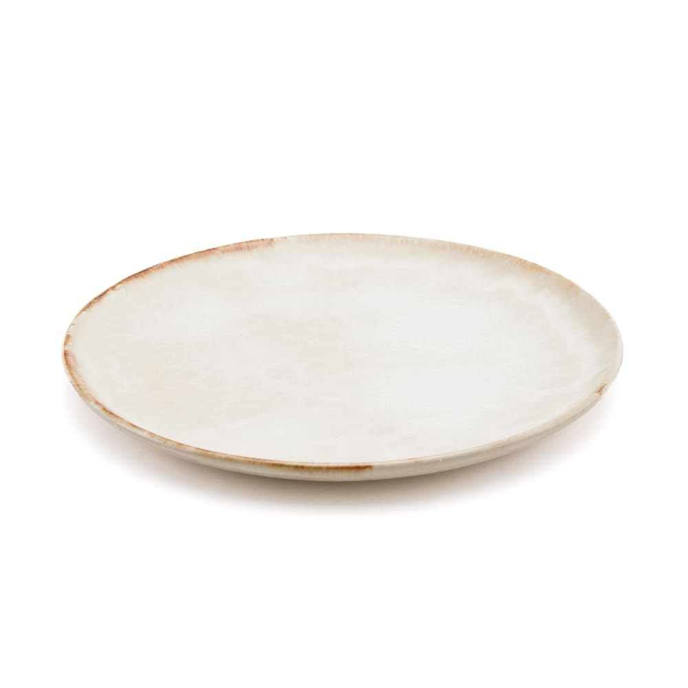 Assiette à salade céramique blanc 22x22x2cm