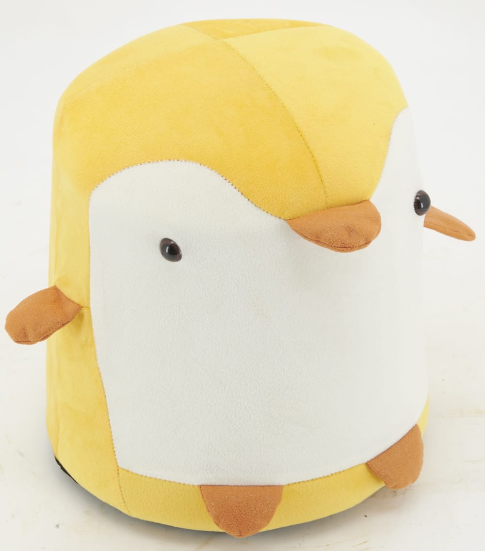 Pouf pingouin en velours jaune (Aubry Gaspard) - Image 1