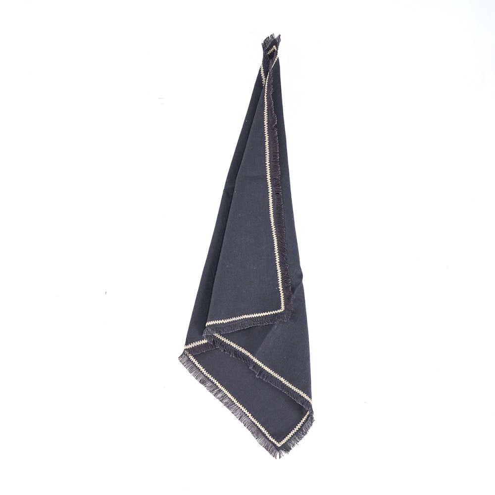 Serviette en lin noir 45x45x2cm