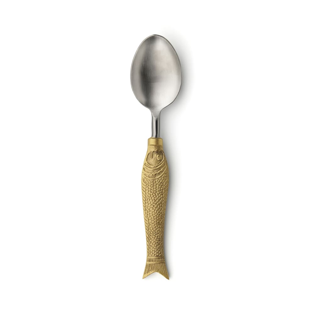 Cuillère laiton doré 20x4x1cm
