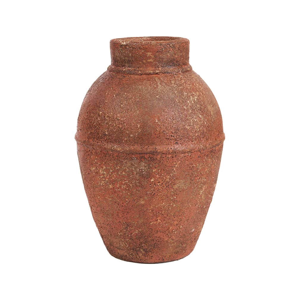Bazar Bizar Vase aus terrakotta, terrakottafarben, 25x25x40cm orange