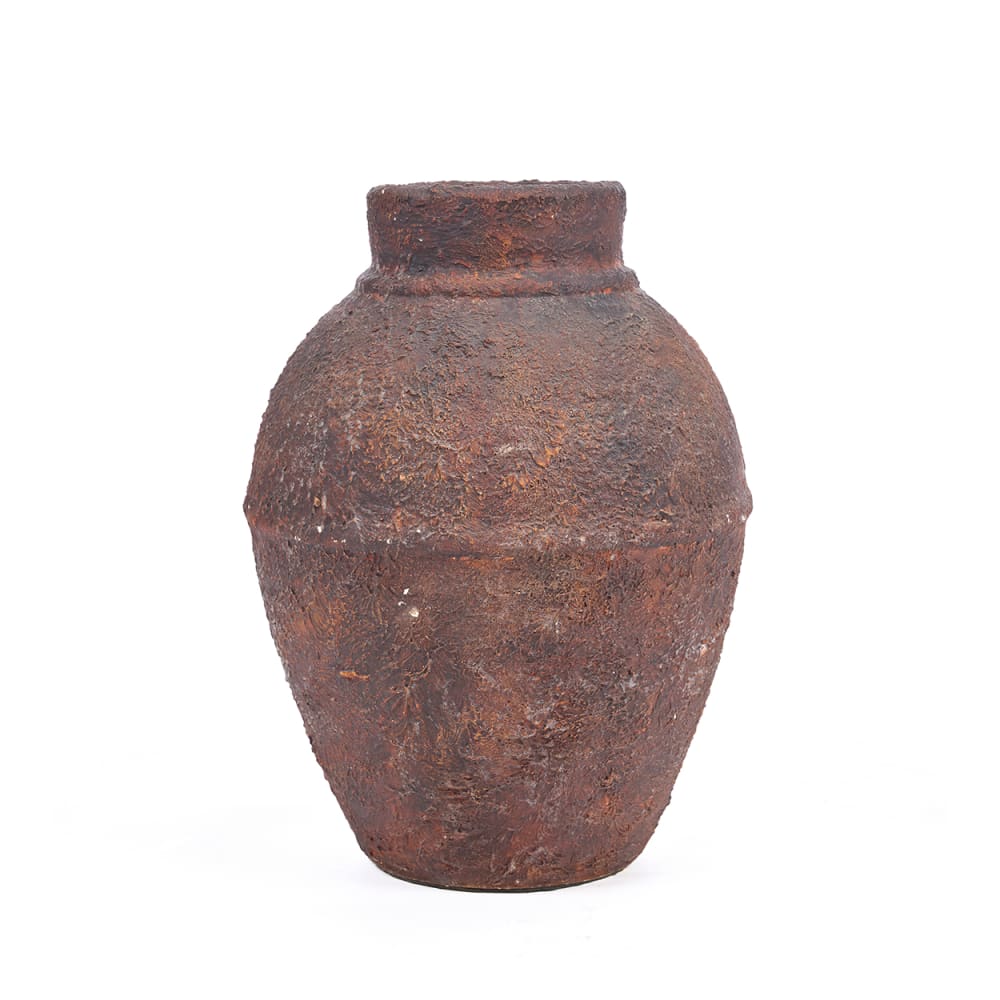 Vase terre cuite bourgogne 20x20x30cm