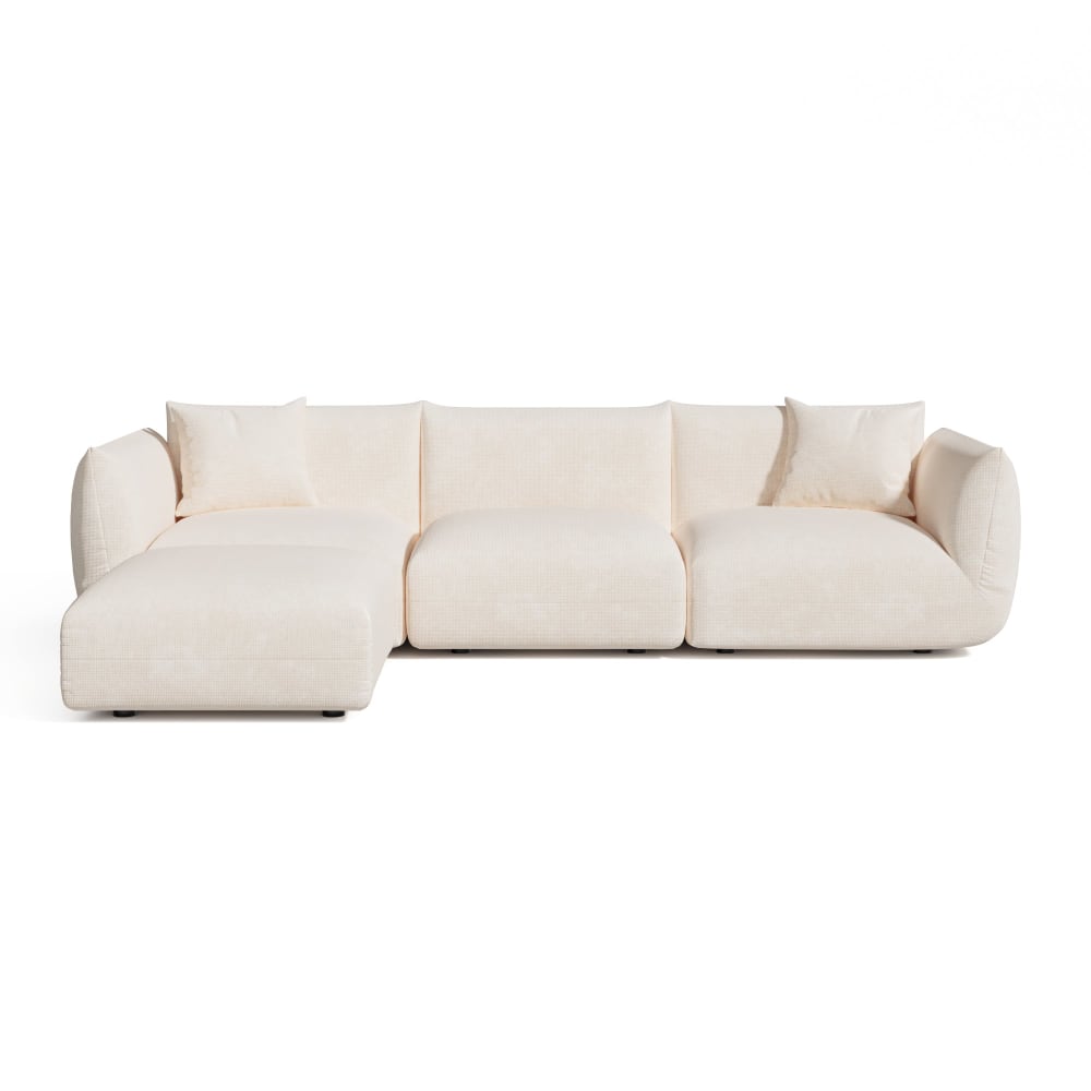 Canapé d'angle modulable - velours
