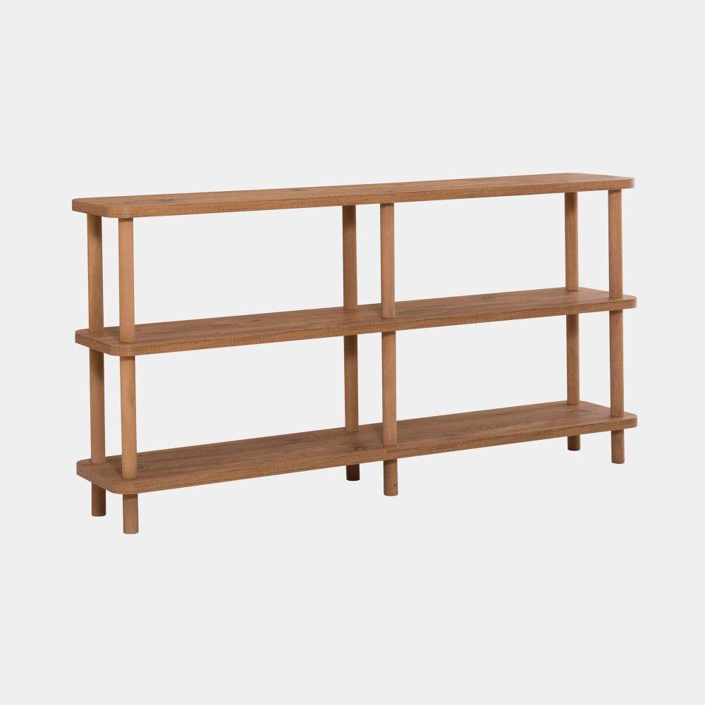 Console 2 niveaux 150x35x74,9 cm en décor naturel - arkea Console 2 niveaux 150x35x74,9 cm en décor naturel - arkea