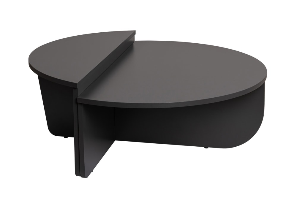 Table basse en bois anthracite