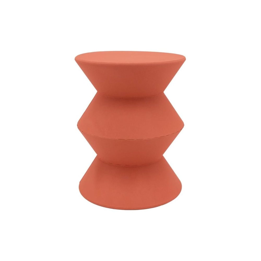 Bout de canapé en métal  terracotta