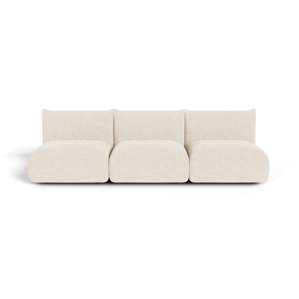 Canapé modulable 5 places en velours chenillé Canapé modulable 5 places en velours chenillé