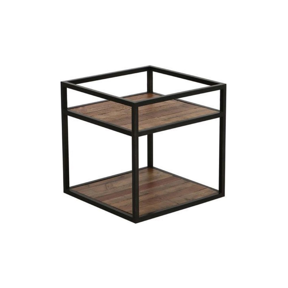 Bout de canapé en fibres de particules marron