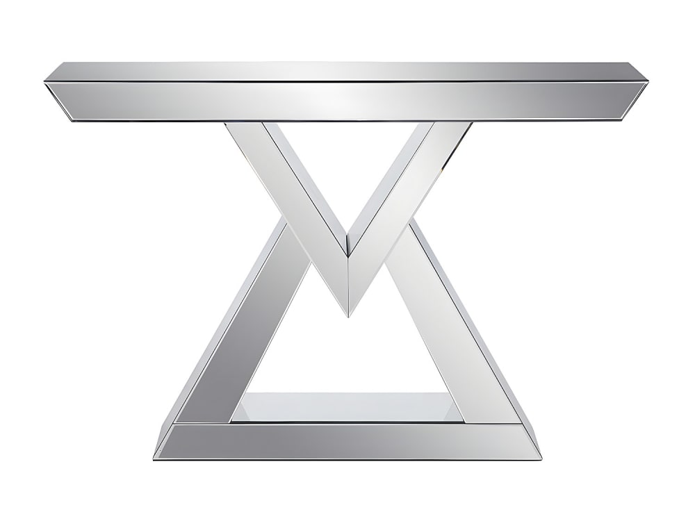 Table console effet bois