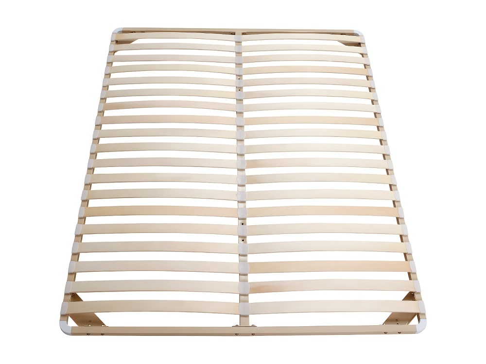 Cadre à lattes métal beige
