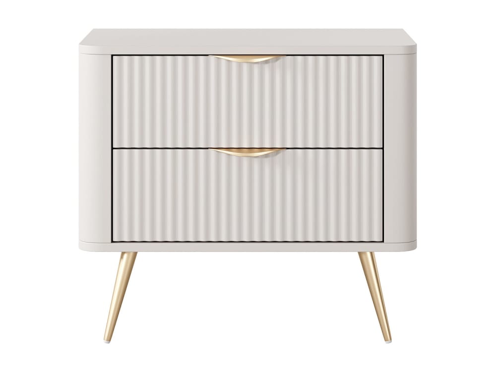 Table de chevet mdf beige
