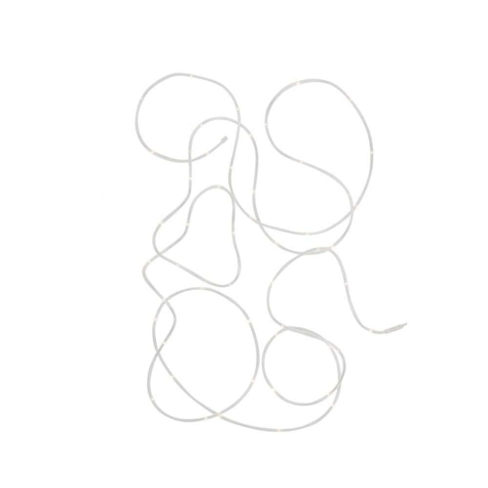 Guirlande lumineuse en plastique blanc 5m