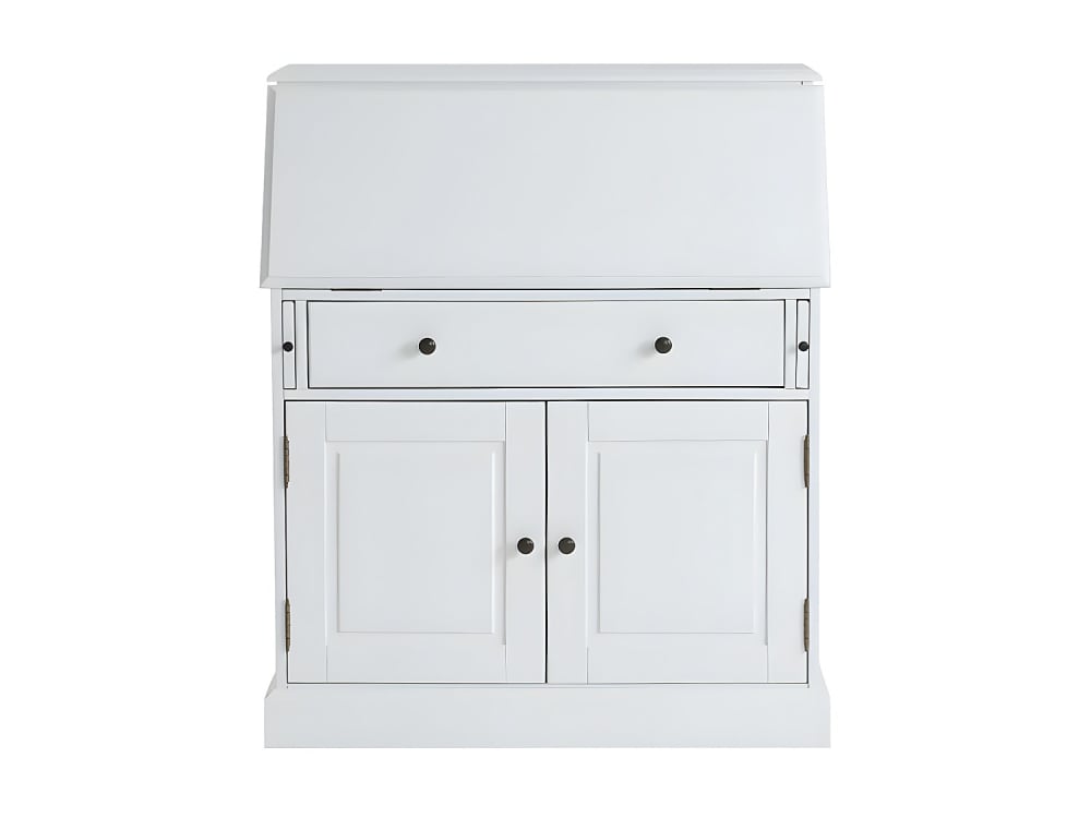 Bureau secrétaire pin blanc