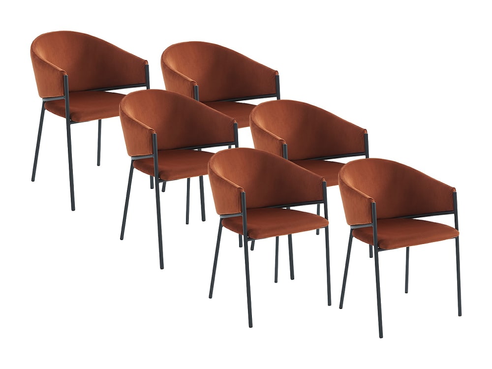 Lot de 6 chaises avec
