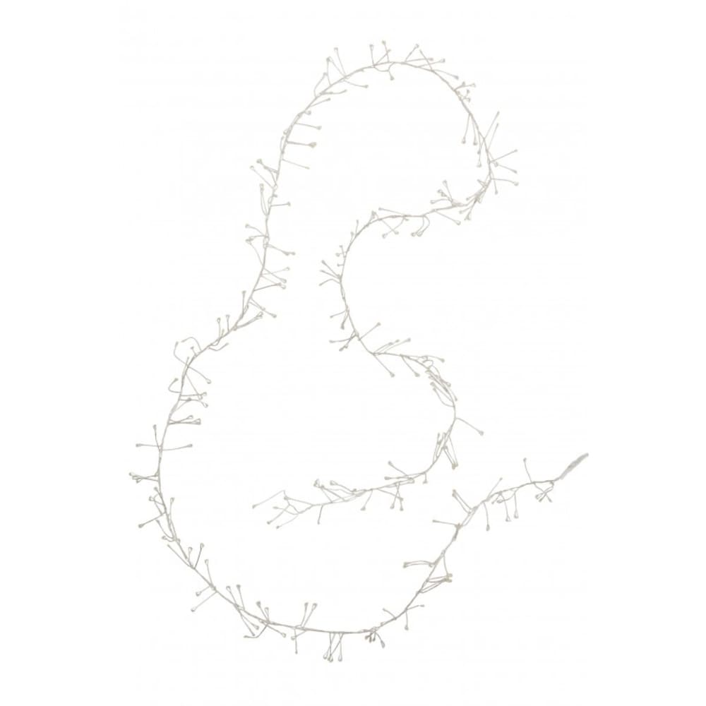 Guirlande lumineuse en plastique blanc 2m