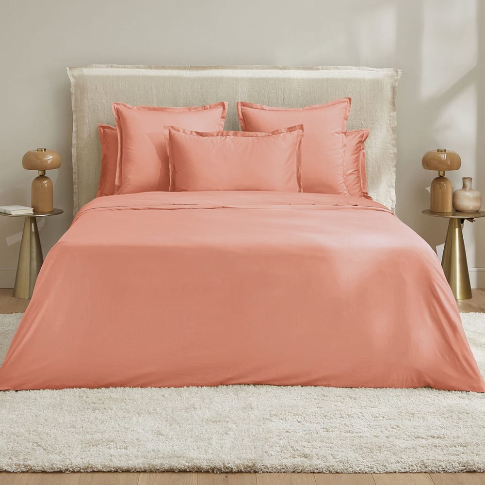 Drap housse satin cuivre 180x200 cm — vue 3