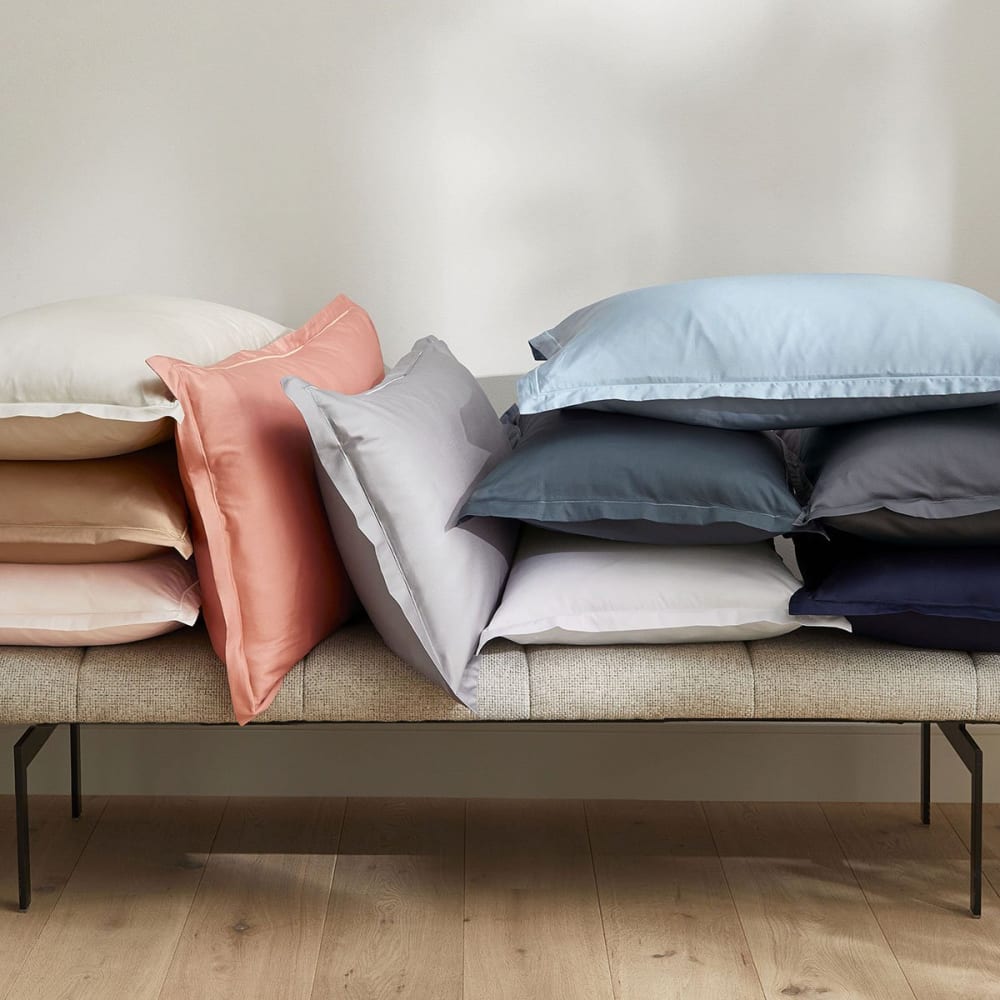 Drap housse satin basalte 140x200 cm — vue 4