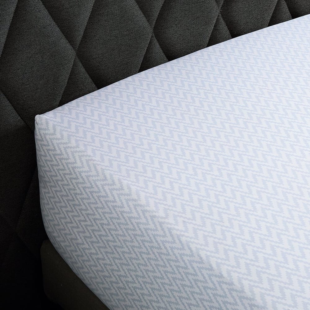 drap housse satin blanc