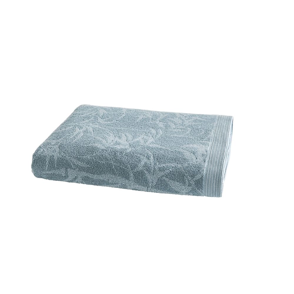 drap de bain coton bleu