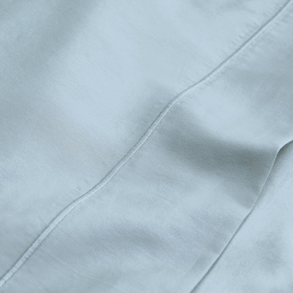 Drap plat satin fjord 180x290 cm